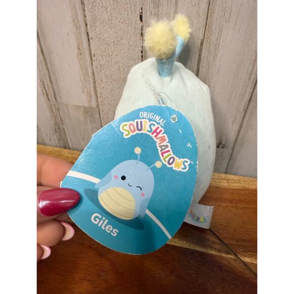 NWT Squishmallows Giles the Grasshopper 6” Blue Plush Toy - Picture 2 of 7